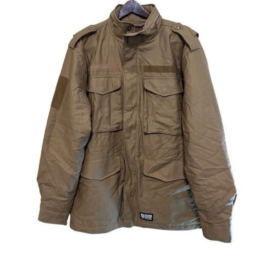 Zero Foxtrot M65 Field Jacket Mens Size XL Brown Military Style Outdoor